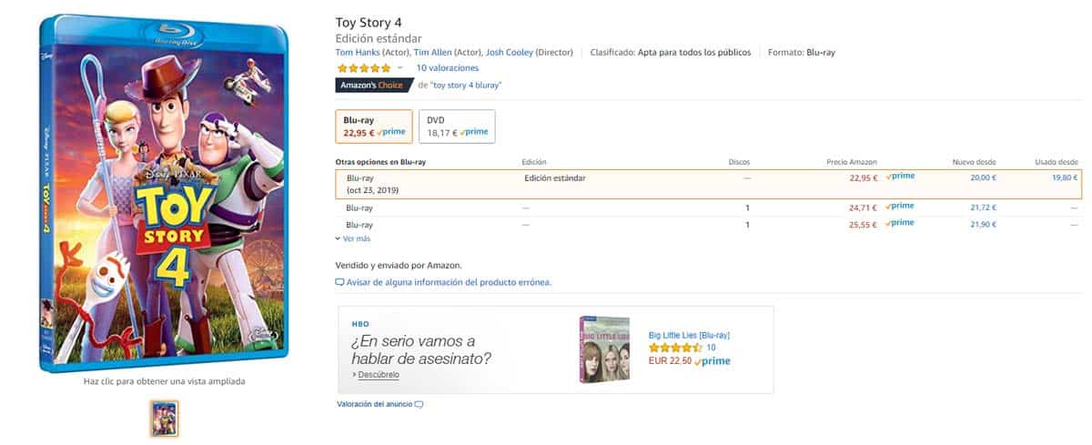 toy story 4 blu-ray