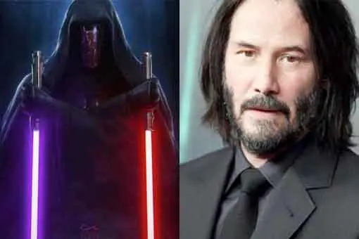 especular fan tráiler de keanu reeves como darth raven de star wars