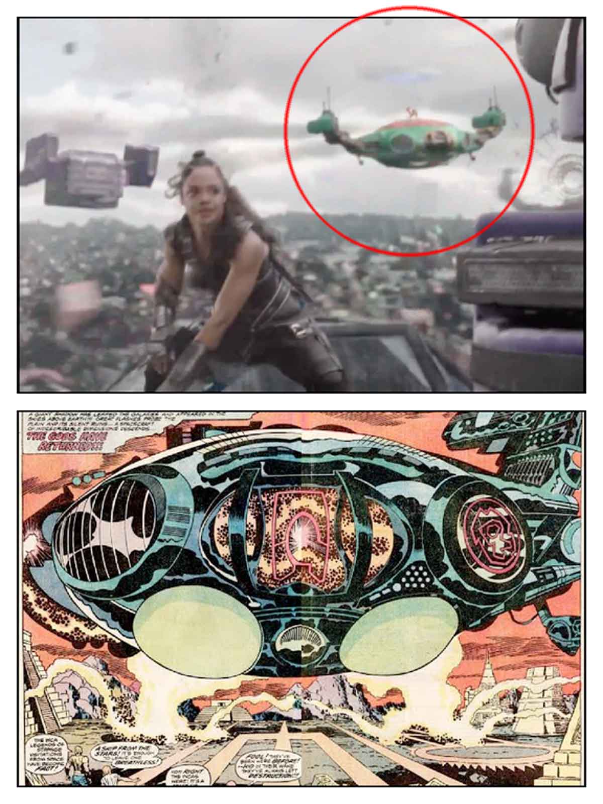 thor: ragnarok (2017) tiene una referencia a la película de marvel los eternos (2020)