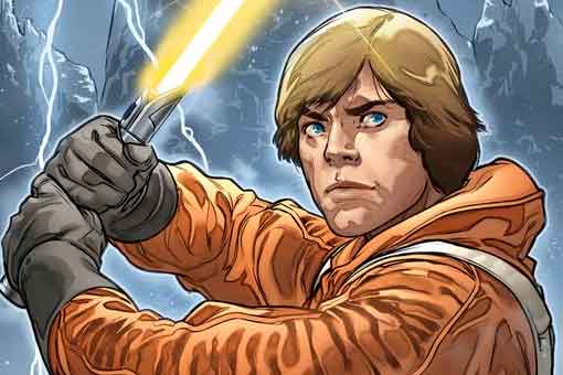 star wars le da a luke skywalker un nuevo y extraño sable de luz