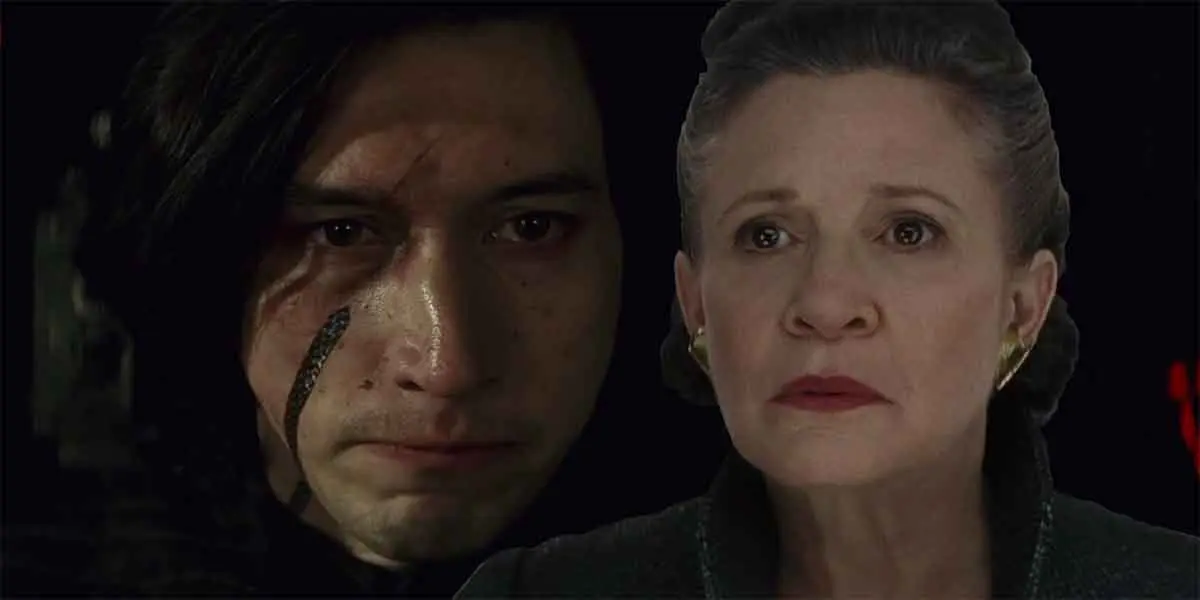 star wars explica por qué la muerte de leia redimió a kylo ren