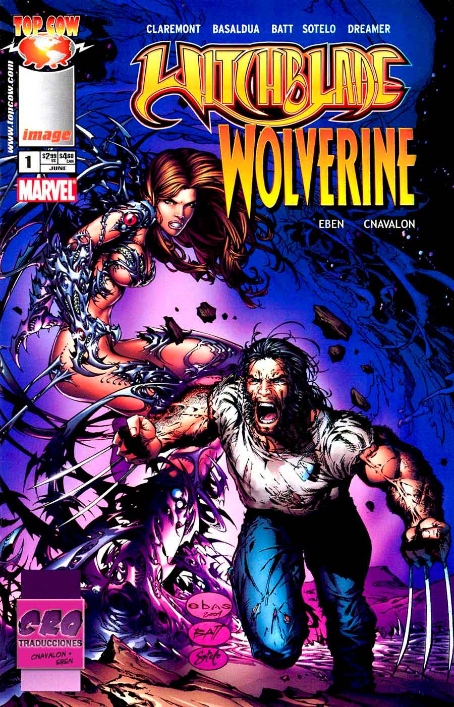 wolverine y witchblade crossover