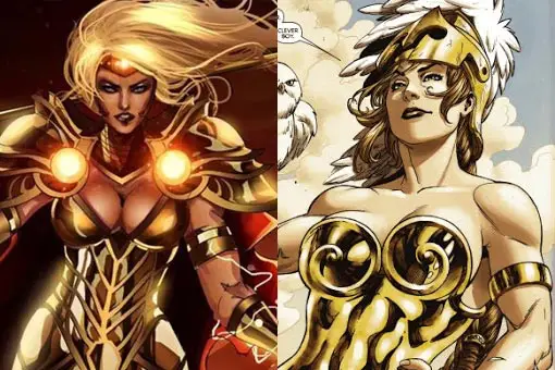 diferencia entre thena y atenea del universo marvel