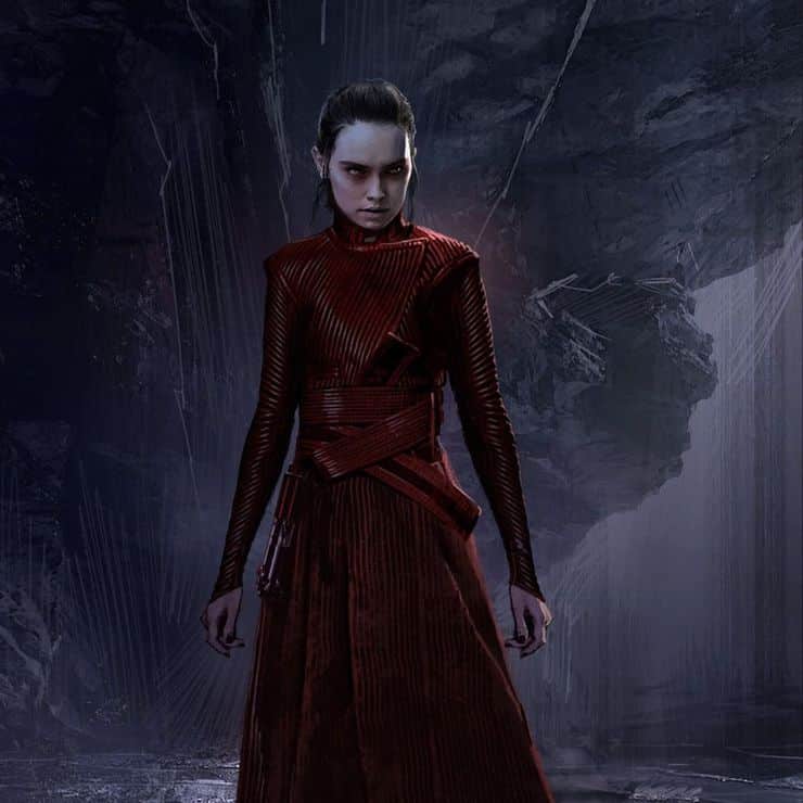 concept art dark rey traje rojo guardia pretoriana del líder supremo