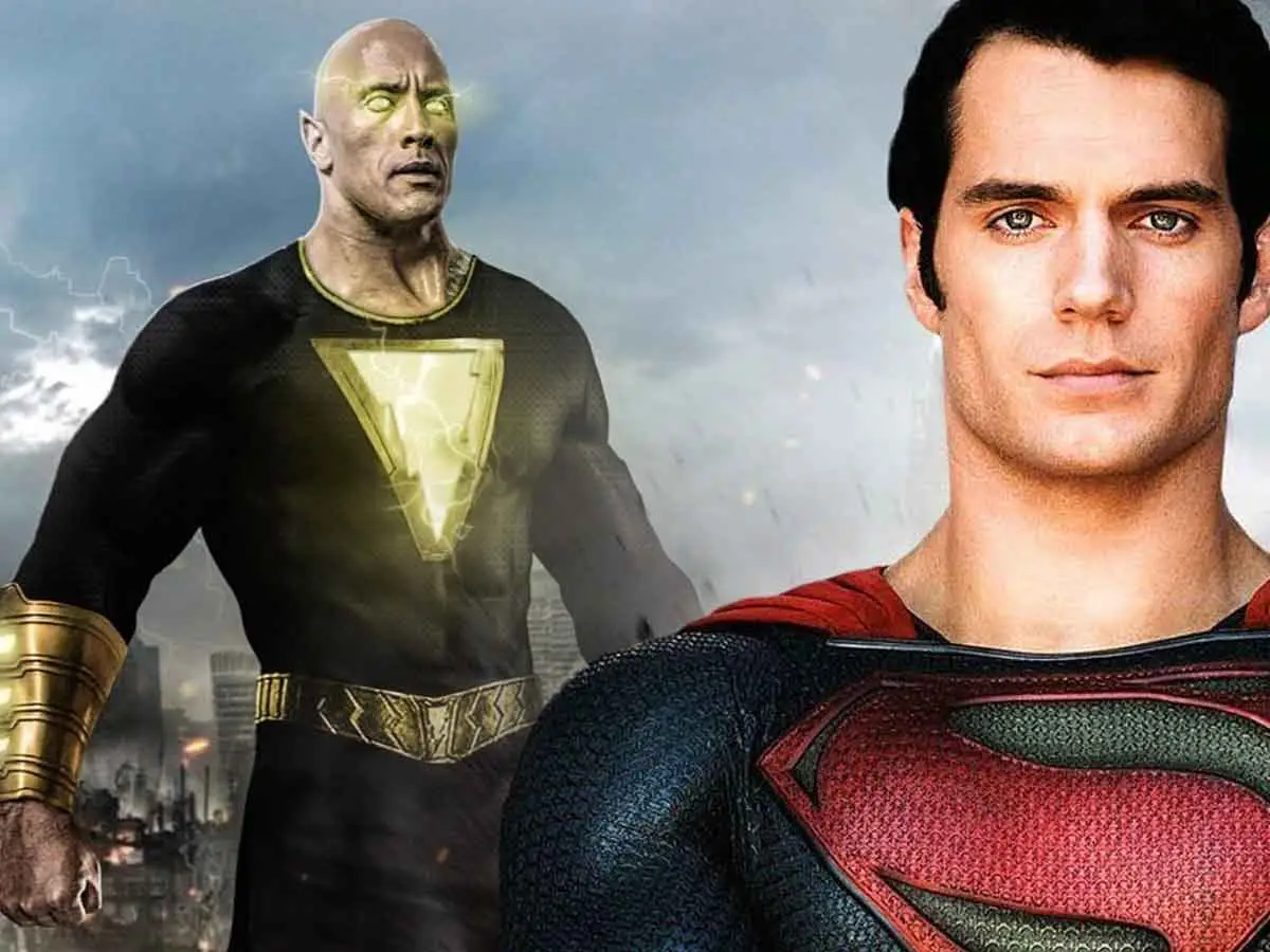 Fan Art de Superman (Henry Cavill) vs Black Adam (Dwayne Johnson)