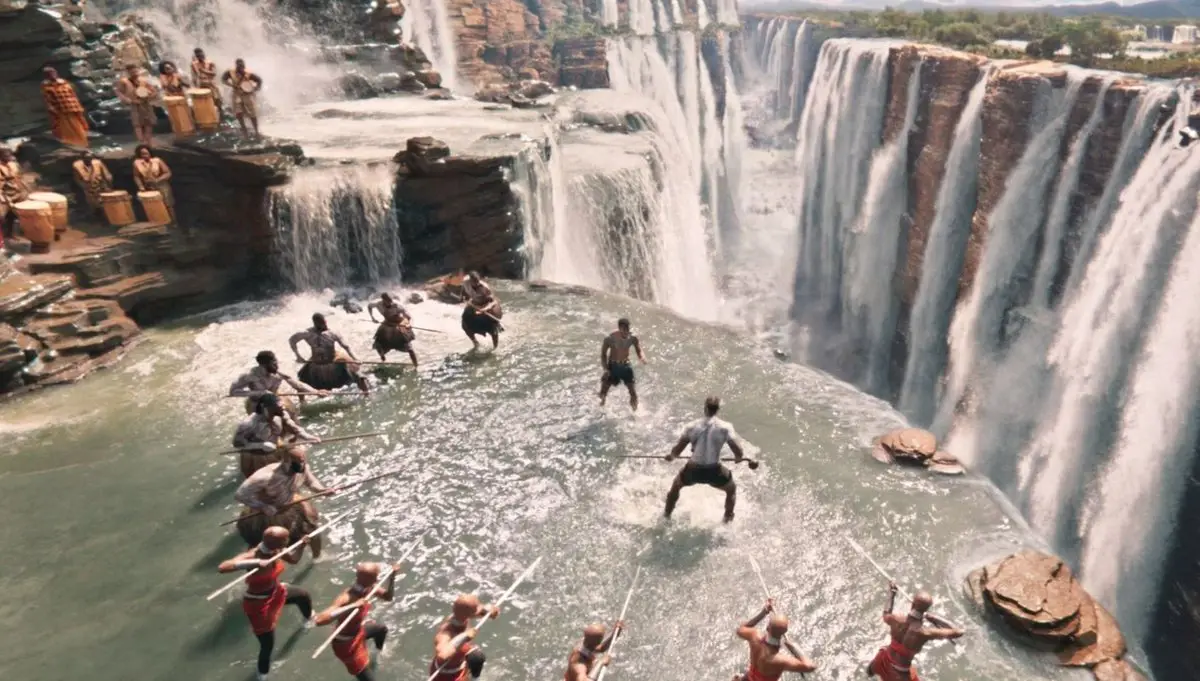 warriors falls de black panther en e universo cinematográfico de marvel son las cataratas del iguazú