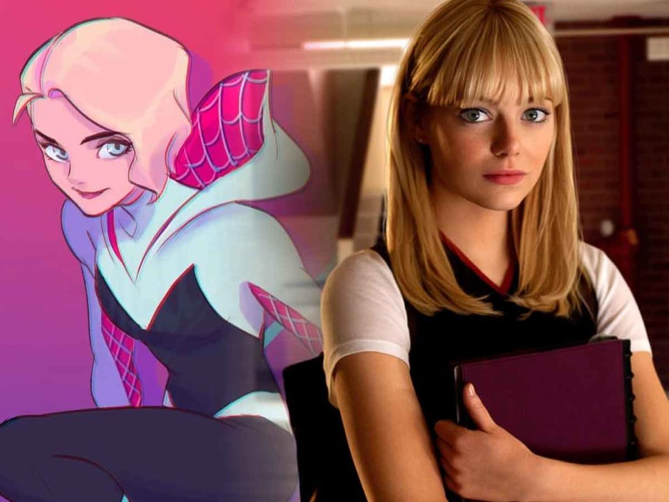 espectacular fan art de emma stone como spider-gwen