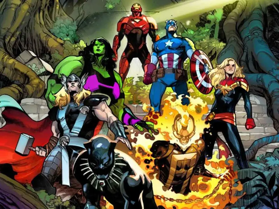 marvel envía a la guerra a los vengadores contra los cuatro fantásticos