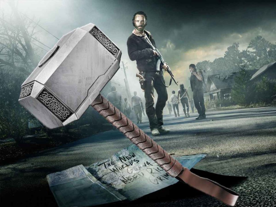 the walking dead tiene una referencia secreta al martillo de thor