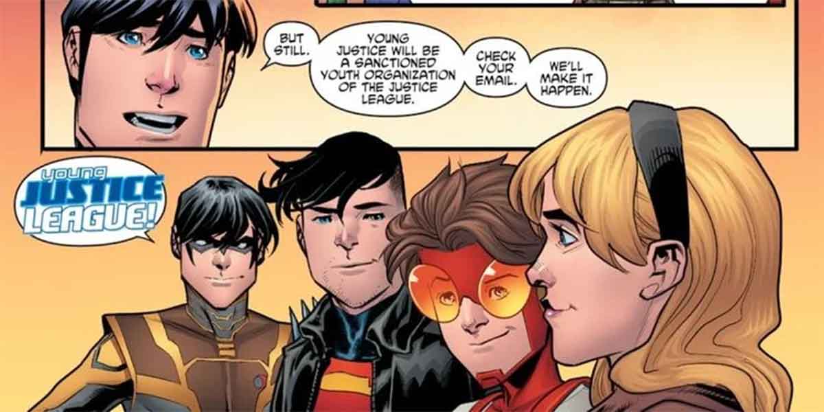 dc comics le da a young justice un nombre mejor