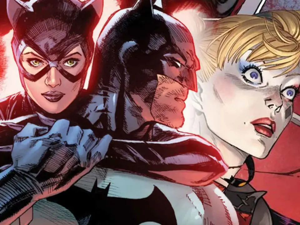 batman se enfrenta a la muerte catwoman y harley quinn