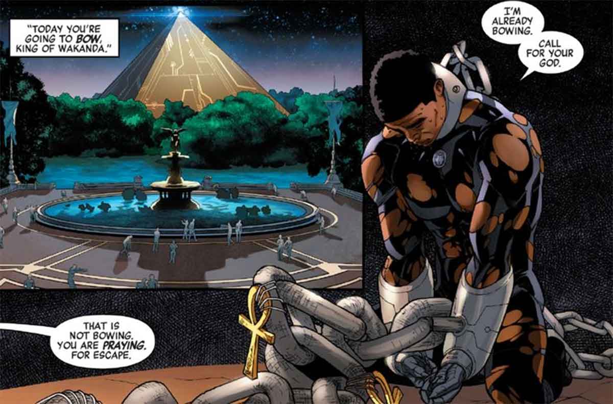 black panther rompe las cadenas de la opresión