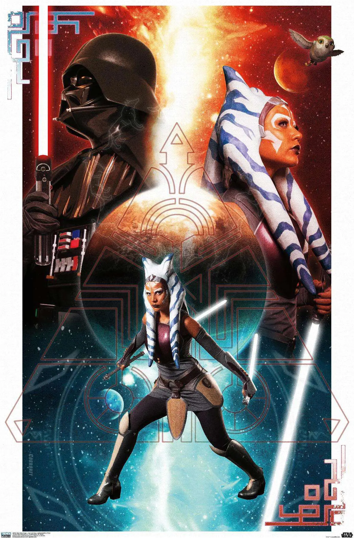 darth vader ahsoka tano poster