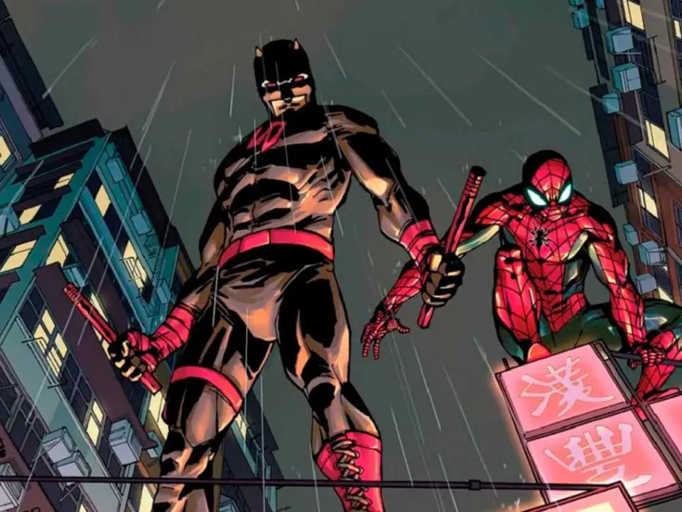 espectacular fan art de daredevil en spider-man 3