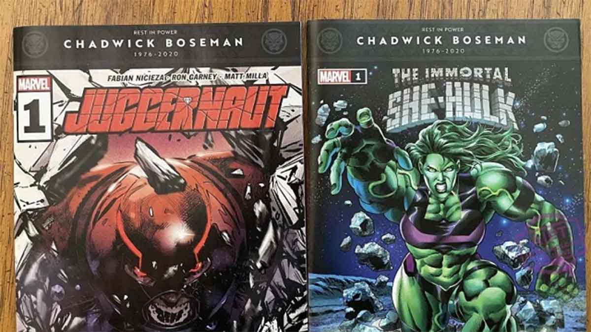 chadwick boseman será honrado en las portadas de los cómics de marvel