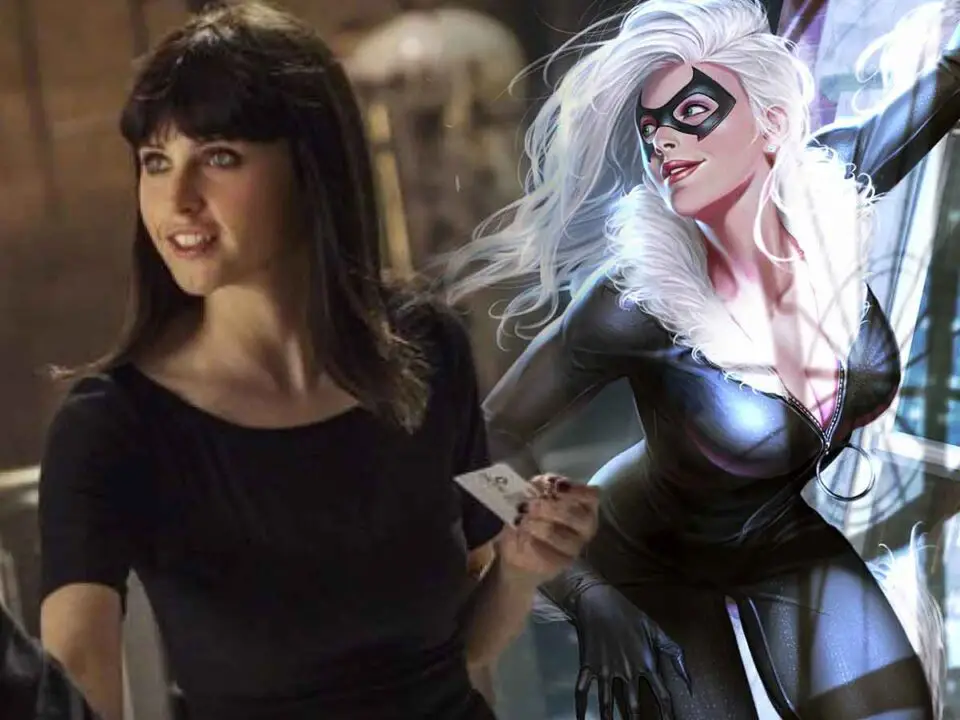 espectacular fan art de felicity jones como black cat