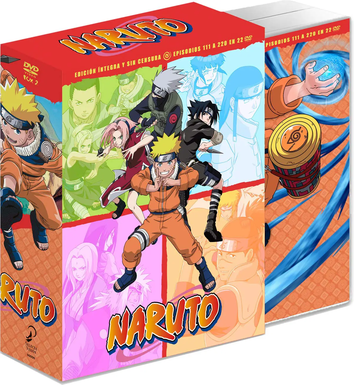 naruto box 2 - episodios 111 a 220 [dvd]