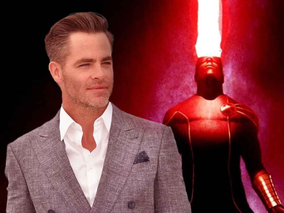 espectacular fan art de chris pine como cíclope de los x-men