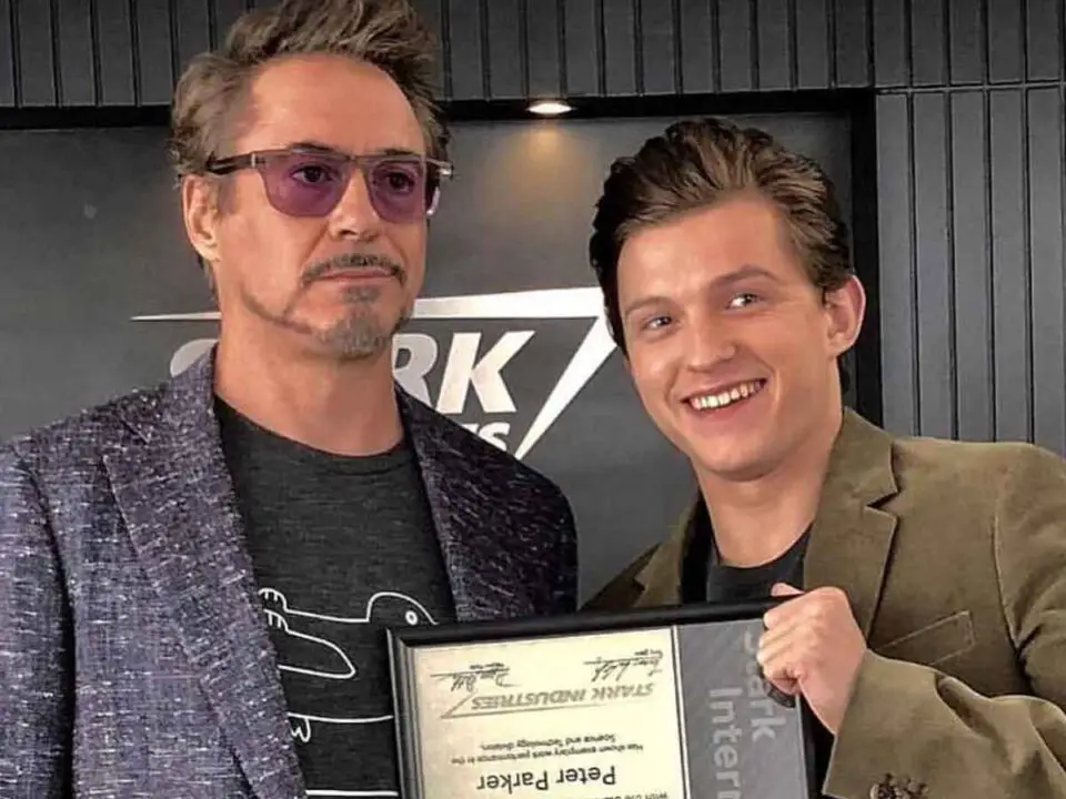 Robert Downey Jr y Tom Holland Marvel Studios