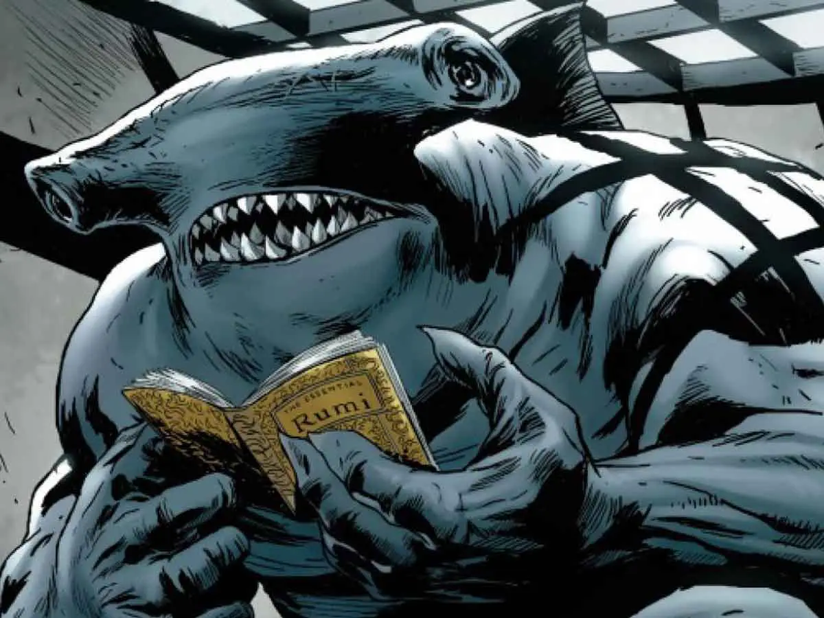 motivo del rediseño de king shark en el escuadrón suicida (2021)