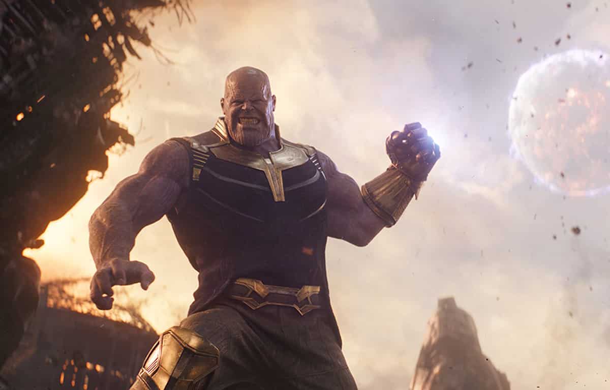 Thanos en Vengadores: Infinity War de Marvel