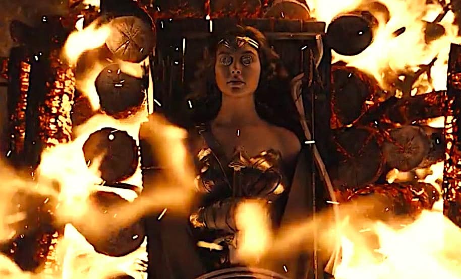 wonder woman funeral en liga de la justicia de zack snyder