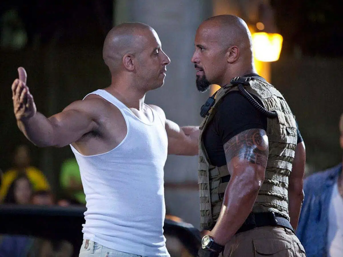 Hobbs y Toretto en Fast and furious