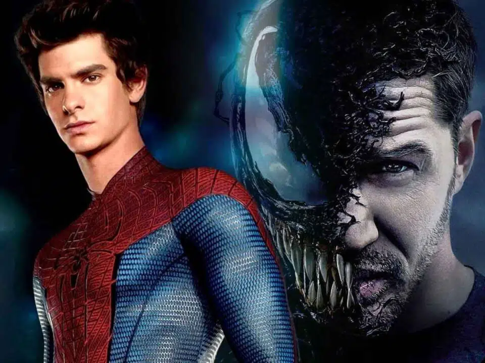 spider-man de andrew garfield vs venom de tom hardy