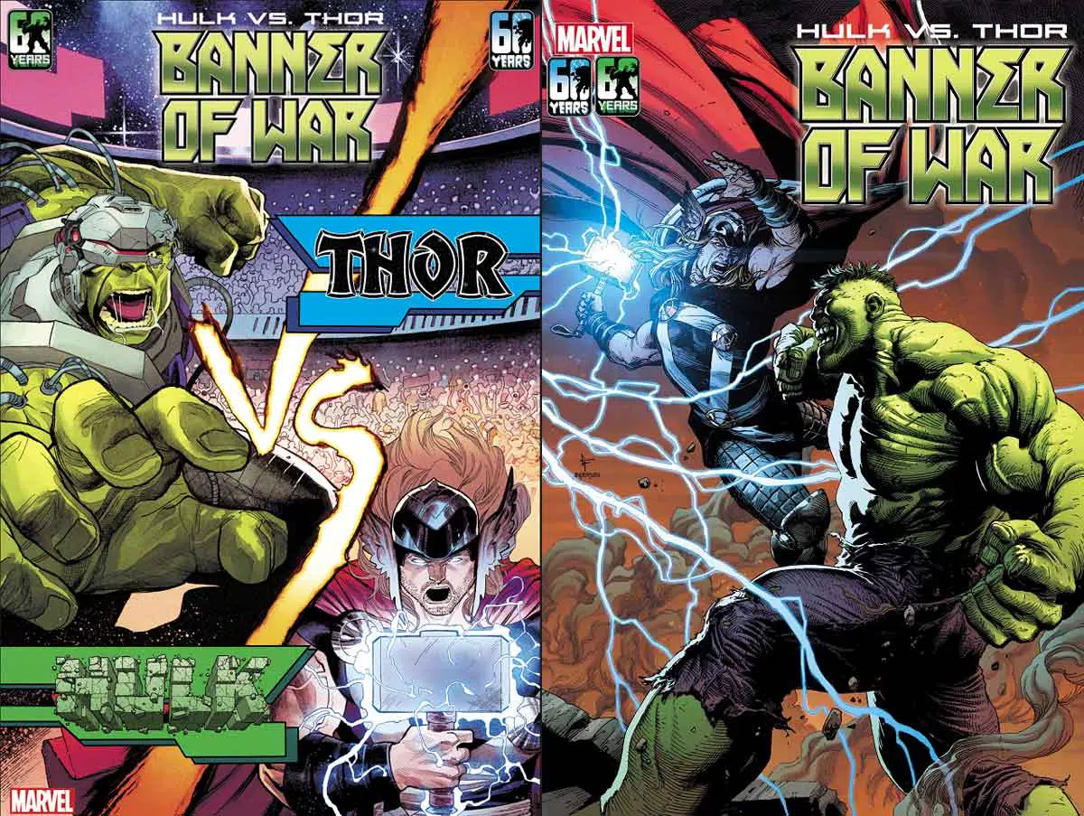 marvel anuncia un brutal enfrentamiento entre thor y hulk