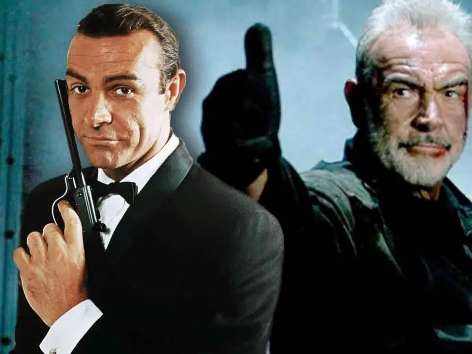 Sean Connery como James Bond y John Patrick Mason
