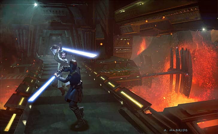 concept art la venganza de los sith