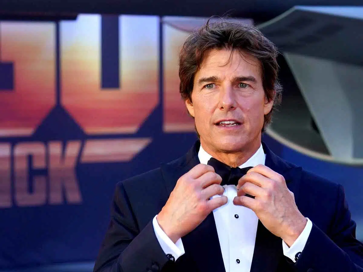 Tom Cruise en el estreno de Top Gun: Maverick