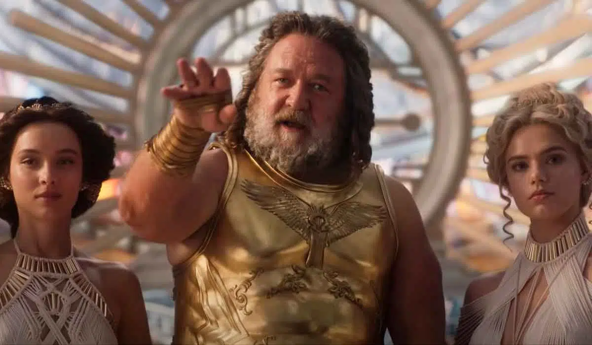 Zeus Russell Crowe Thor: love and thunder