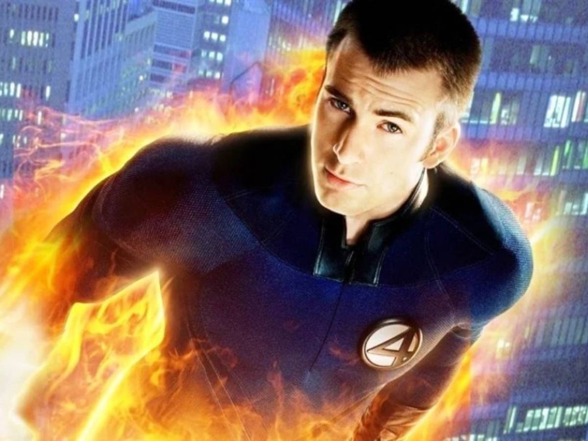 chris evans como antorcha humana en los 4 fantásticos