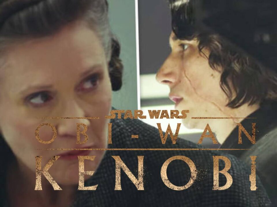 leia y kylo ren en obi-wan kenobi