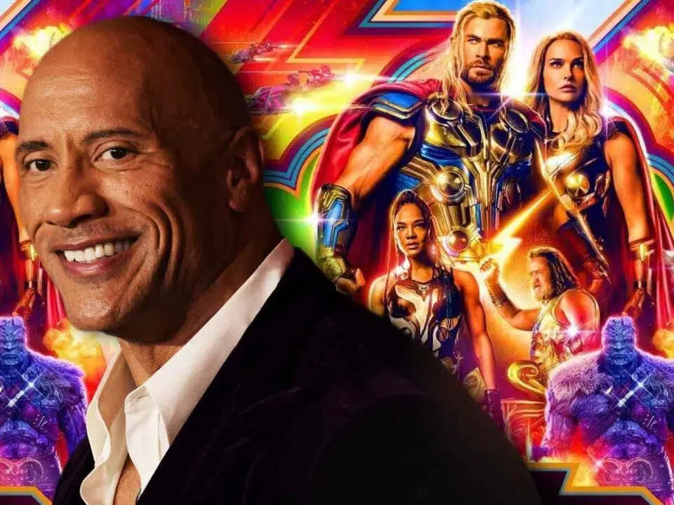 dwayne johnson en thor: love and thunder