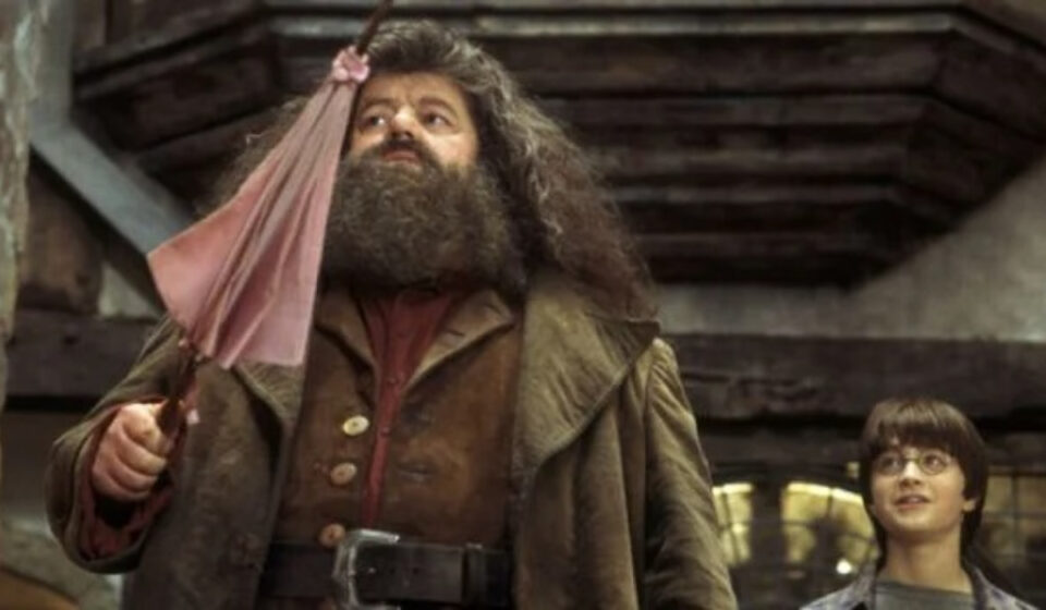 Robbie Coltraine como Hagrid en Harry Potter