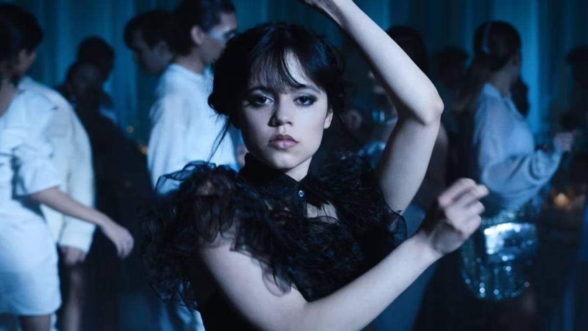 el baile de jenna ortega en miércoles addams (netflix)