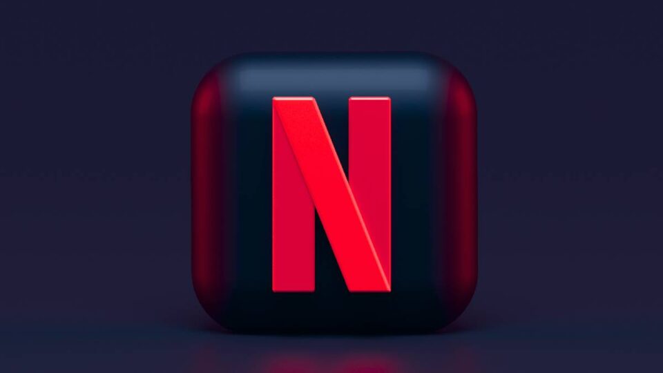 El logo de Netflix en forma de botón