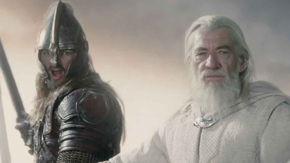 eomer y gandalf en el señor de los anillos