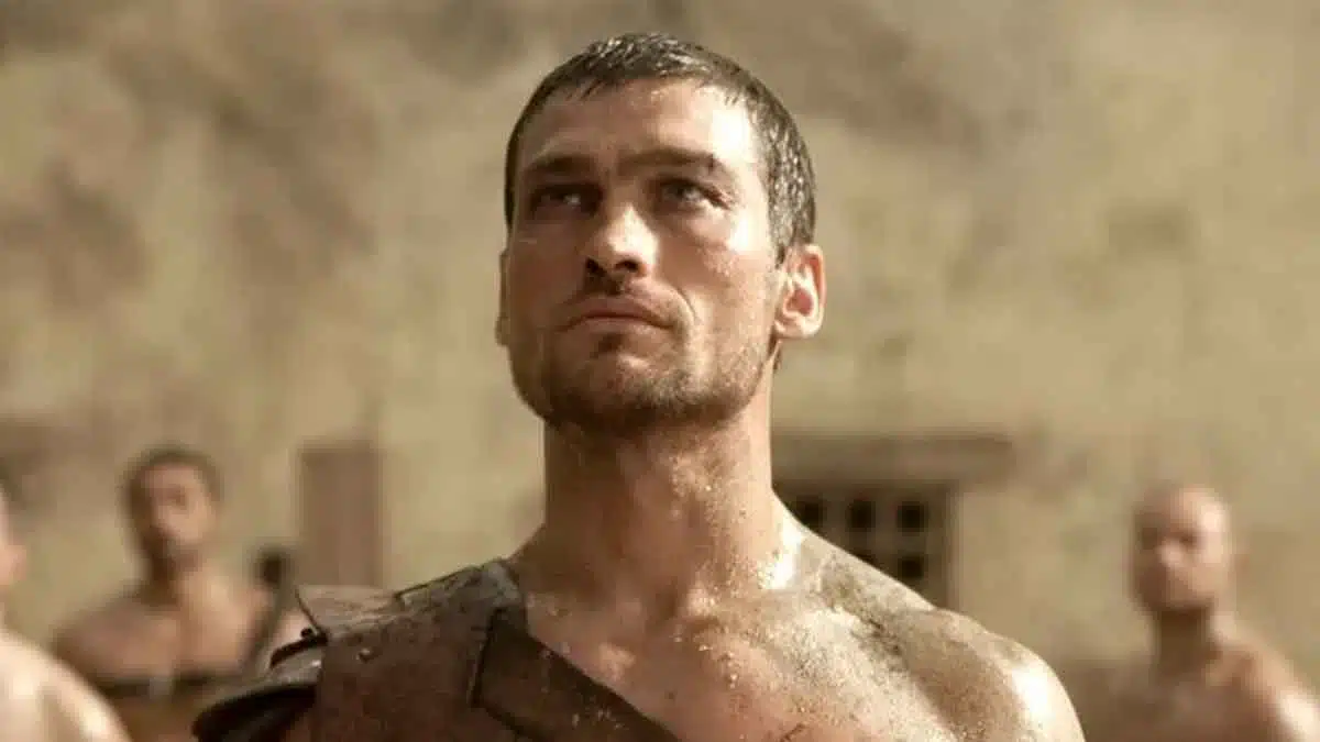 andy whitfield en spartacus 