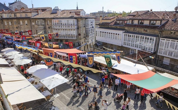 El mercado medieval de Vitoria