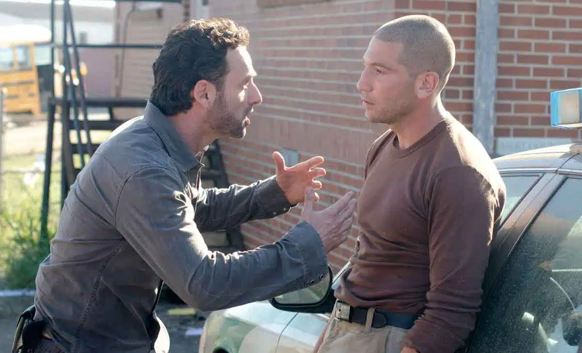 rick grimes (andrew lincoln), sin embargo, shane walsh (jon bernthal)