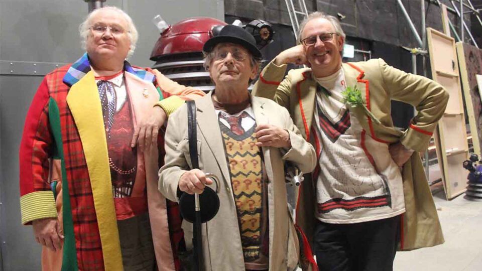 Baker, McCoy y Davison en el especial de Doctor Who
