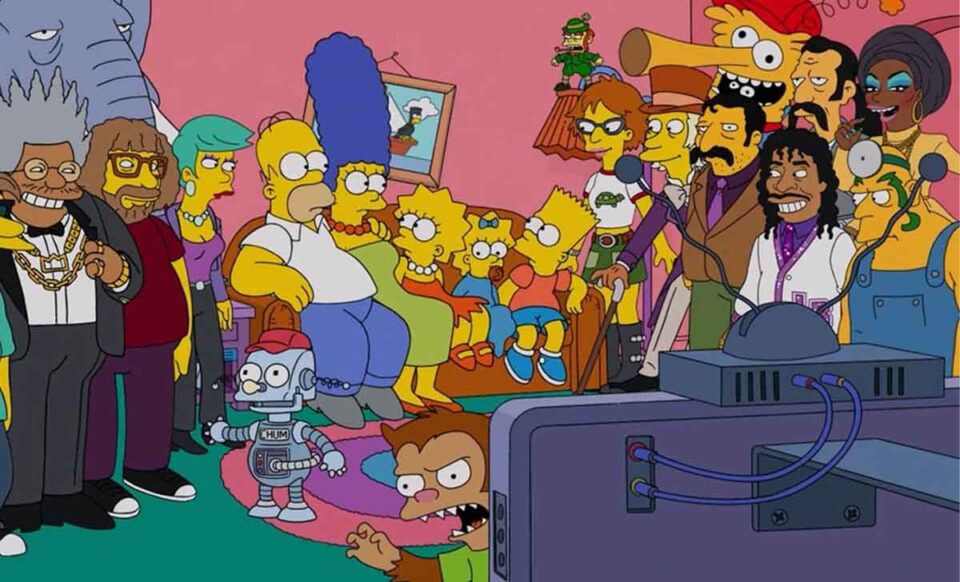 cientos de personajes en los simpson