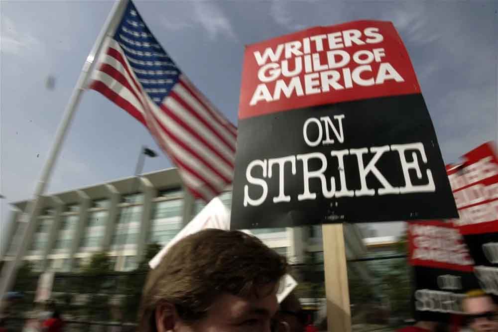 Los guionistas en huelga