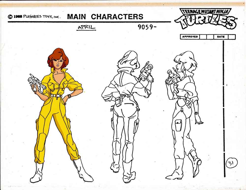 Diseños de April para la serie de 1987