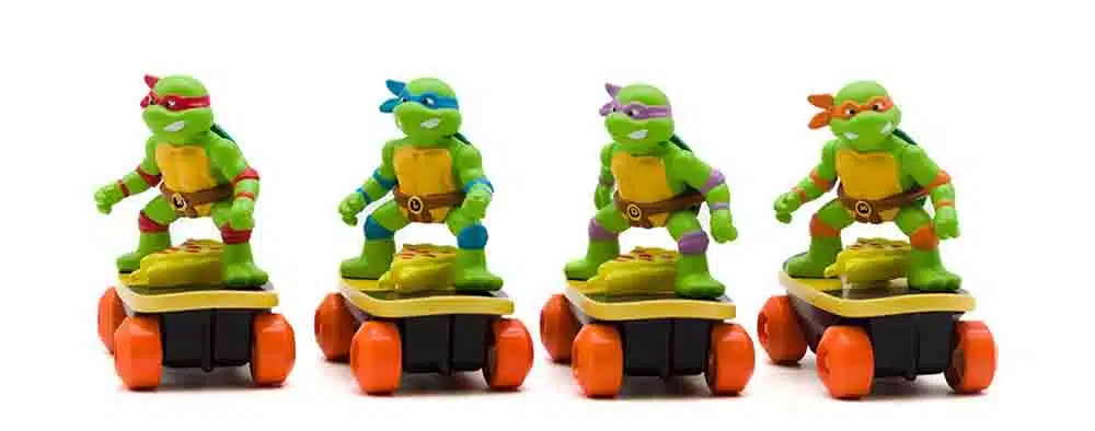 juguetes basados en la serie clásica de las tortugas ninja