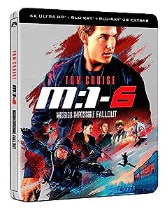 Mision Imposible 6: Fallout (Steelbook) (4K UHD + Blu-ray + Blu-ray Extras)