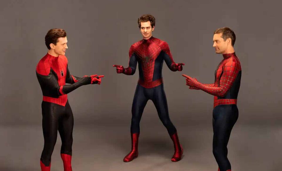 Los tres Spiderman juntos